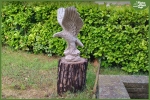 Aquile da Giardino in Polvere di Marmo